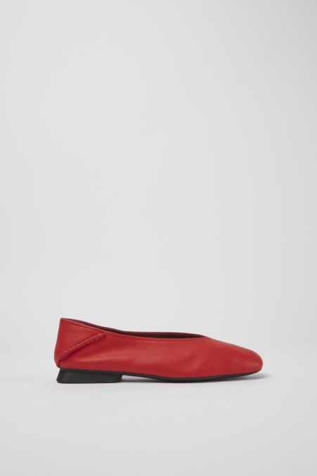 Design Casi Myra Rote Ballerinas Für Damen Camper De
