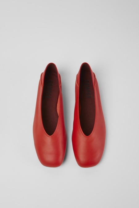 Design Casi Myra Rote Ballerinas Für Damen Camper De
