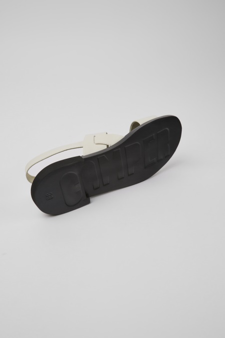 Camper De Edy Weiße Ledersandalen Für Damen Neu Eingetroffen