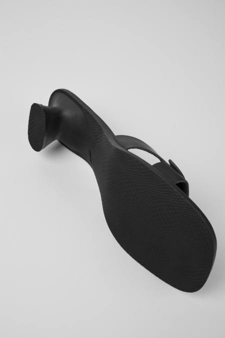 Dina Schwarze Ledersandalen Für Damen Exklusiv Camper De