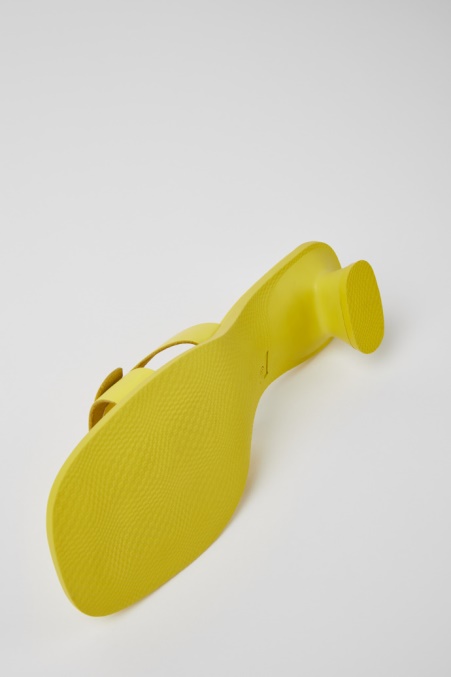 Camper De Dina Gelbe Ledersandalen Für Damen Neu Eingetroffen