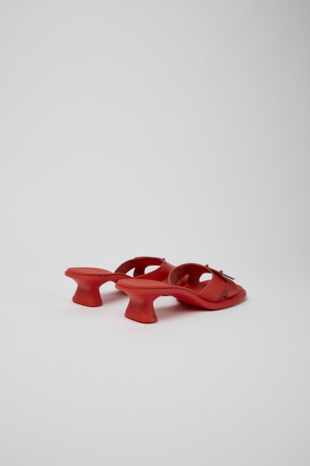 Exklusive Camper De Dina Rote Ledersandalen Für Damen