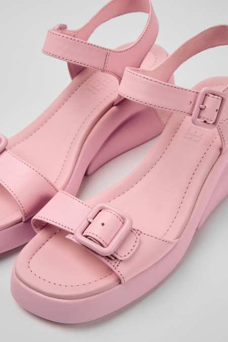 Camper De Design Kaah Rosa Ledersandalen Für Damen