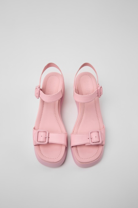 Camper De Design Kaah Rosa Ledersandalen Für Damen