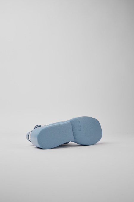 Camper De Kaah Blaue Ledersandalen Für Damen Neu Eingetroffen