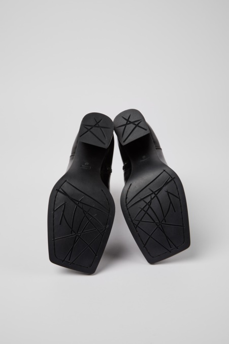 Exklusive Camper De Karole Schwarze Lederstiefel Für Damen