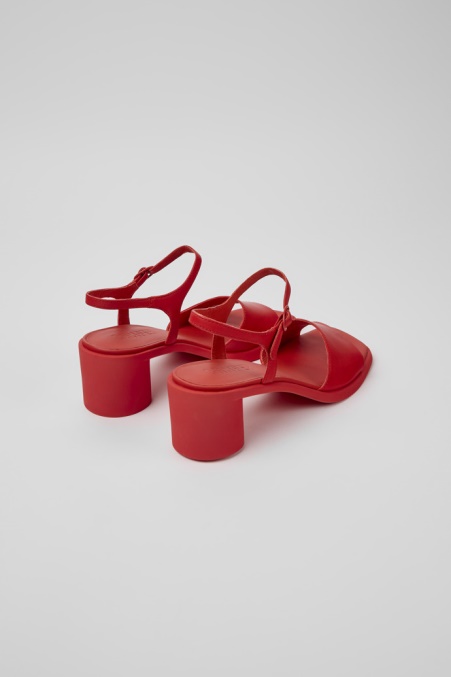 Meda Rote Ledersandalen Für Damen Camper De Neu Eingetroffen