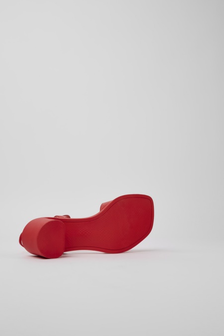 Meda Rote Ledersandalen Für Damen Camper De Neu Eingetroffen