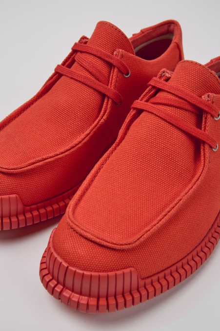 Design Pix Roter Schuh Aus Recycelter Baumwolle Für Damen Camper De