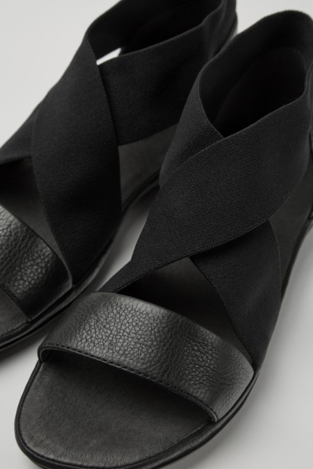 Rechts Schwarze Sandalen Für Damen Exklusiv Camper De