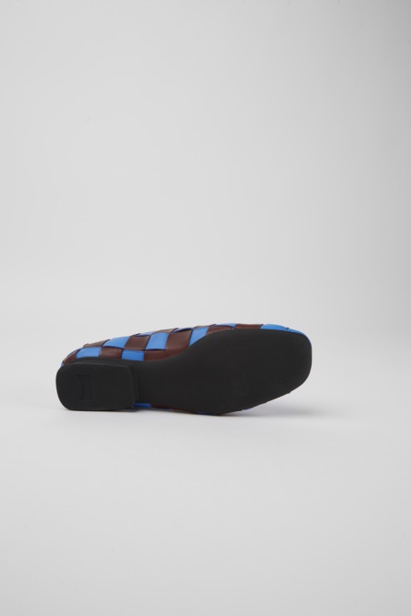 Twins Blau Und Bordeaux Lederschuhe Damen Exklusiv Camper De