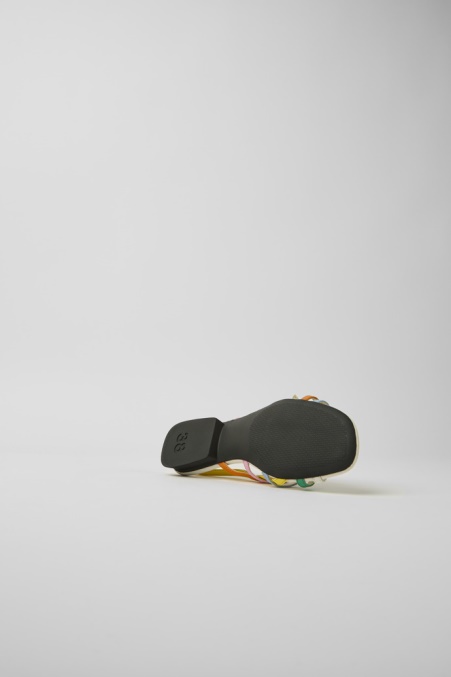 Twins Mehrfarbige Ledersandalen Für Damen Exklusiv Camper De