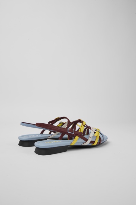 Design Twins Mehrfarbige Ledersandalen Für Damen Camper De