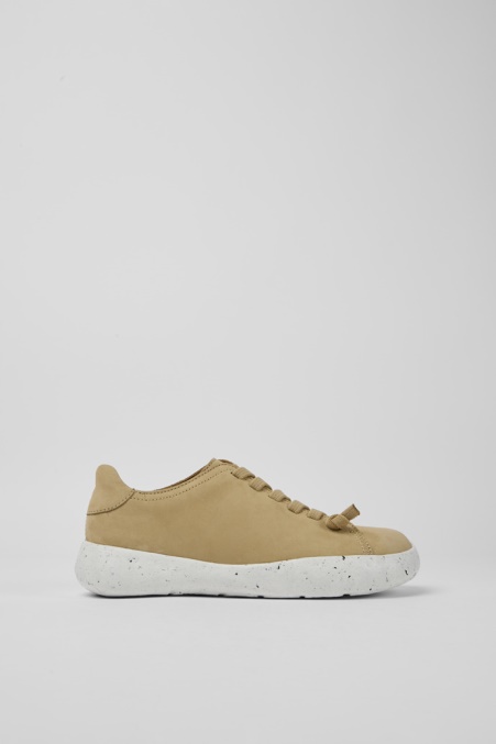 Exklusive Camper De Peu Stadium Beige Nubukturnschuhe Für Damen