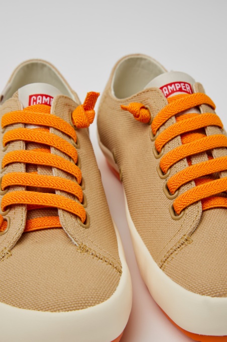 Design Peu Rambla Beige Turnschuhe Aus Recycelter Baumwolle Für Damen Camper De