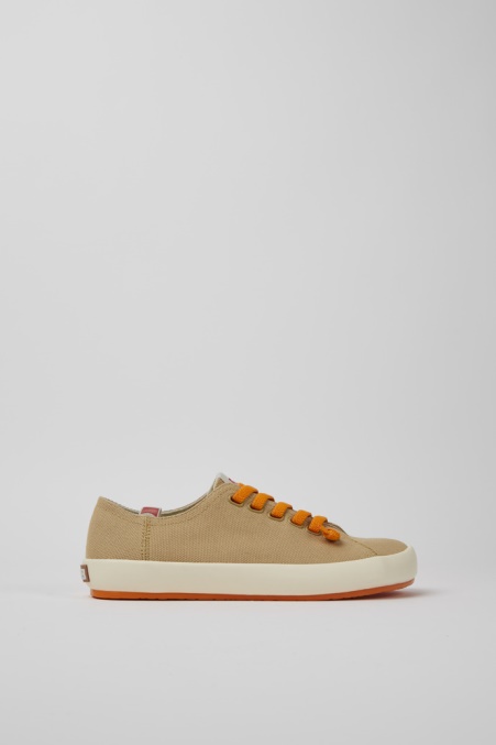 Design Peu Rambla Beige Turnschuhe Aus Recycelter Baumwolle Für Damen Camper De