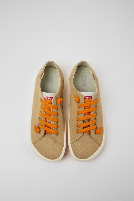 Design Peu Rambla Beige Turnschuhe Aus Recycelter Baumwolle Für Damen Camper De