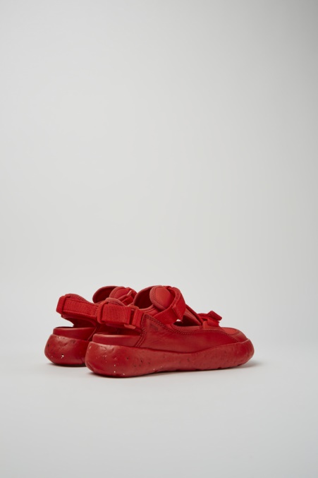 Camper De Peu Stadion Rote Halboffene Turnschuhe Für Neu Eingetroffene Damen