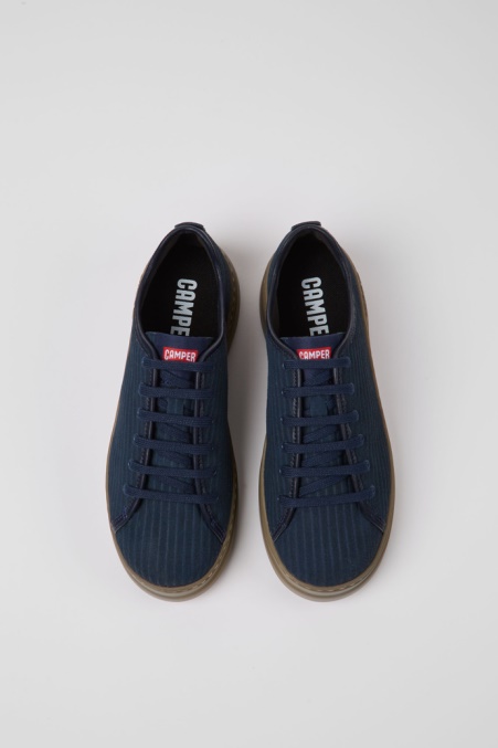 Camper De Design Runner-up Blaue Turnschuhe Aus Recyceltem Leder Für Damen