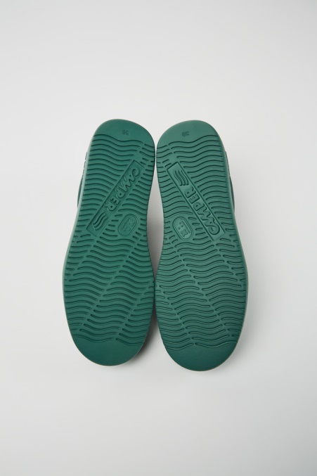 Camper De Design Runner K21 Grüne Lederturnschuhe Für Damen