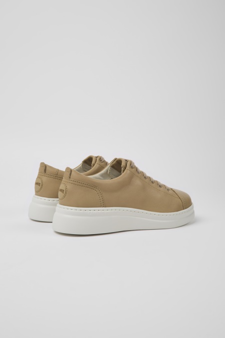 Camper De Runner Up Beige Ledersneaker Für Damen Neu Eingetroffen