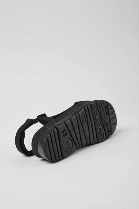Exklusive Camper De Oruga Up Schwarze Recycelte Pet-sandalen Für Damen