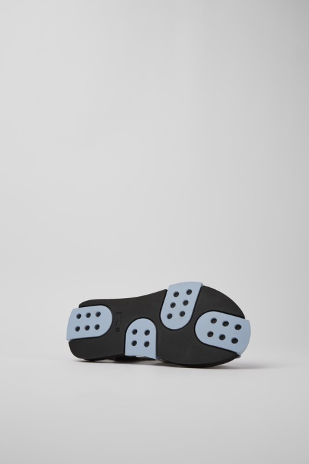 Exklusives Camper De Set Schwarze Und Weiße Ledersandalen Für Damen