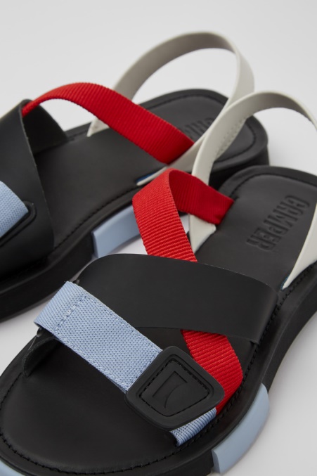 Set Rot, Weiß Und Schwarz Sandalen Für Damen Camper De Neu Eingetroffen