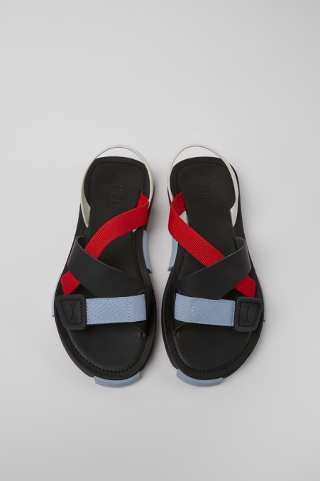 Set Rot, Weiß Und Schwarz Sandalen Für Damen Camper De Neu Eingetroffen