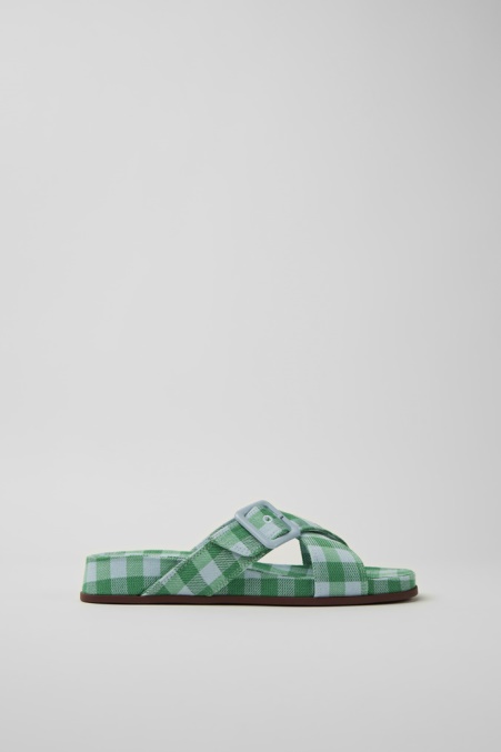 Design Atonik Blaue Und Grüne Sandalen Für Damen Camper De