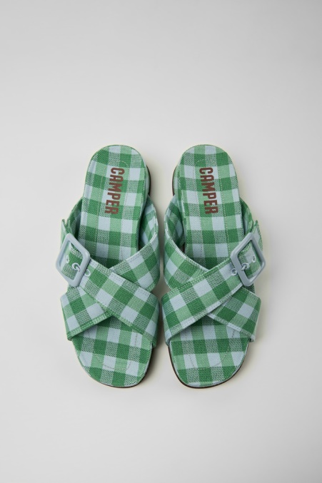 Design Atonik Blaue Und Grüne Sandalen Für Damen Camper De