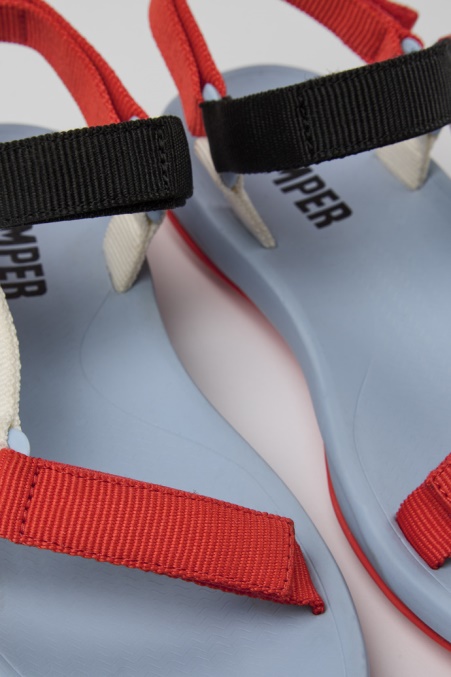 Design Match Rot Weiß Und Schwarz Sandalen Für Damen Camper De