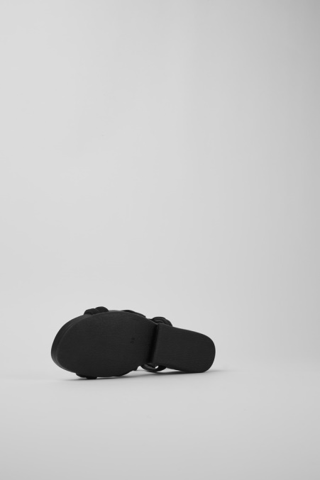 Camper De Design Minikaah Schwarze Sandalen Aus Recyceltem Haustier Und Nylon Für Damen