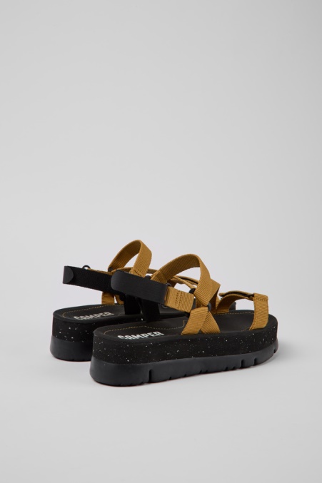 Exklusive Camper De Oruga Up Braun Recycelte Pet-sandalen Für Damen