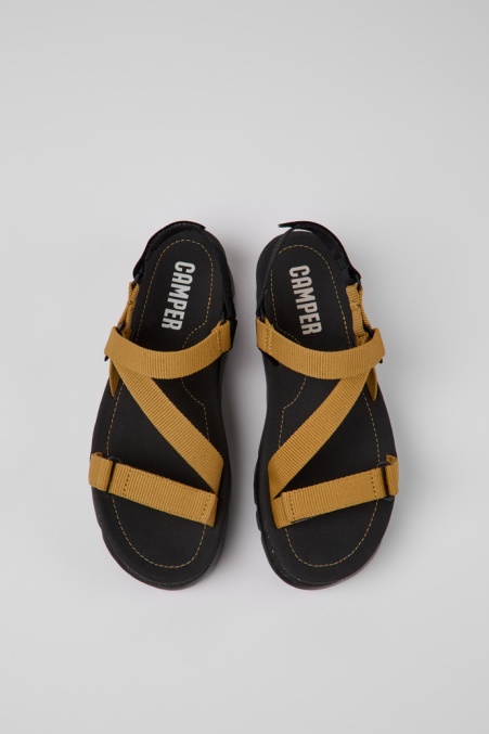 Exklusive Camper De Oruga Up Braun Recycelte Pet-sandalen Für Damen
