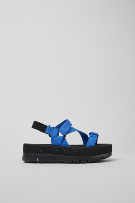 Design Oruga Up Blau Recycelte Pet-sandalen Für Damen Camper De