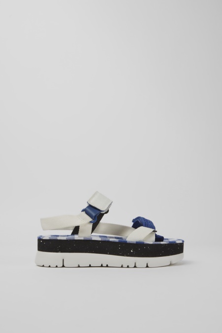 Design Oruga Up Weiß Blau Und Schwarz Sandalen Für Damen Camper De