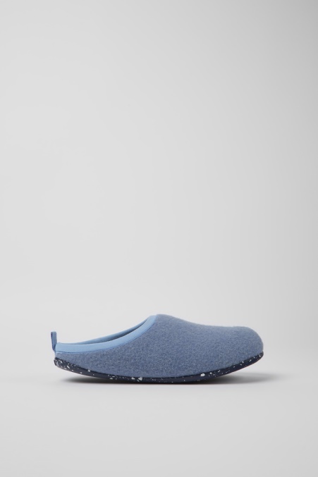 Design Wabi Blaue Wollpantoffeln Für Damen Camper De