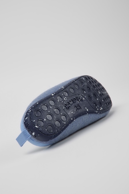 Design Wabi Blaue Wollpantoffeln Für Damen Camper De