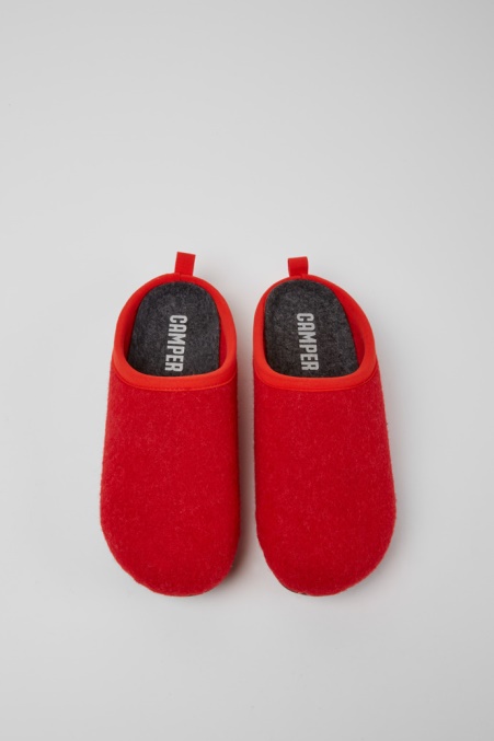 Wabi Rote Wollhausschuhe Damen Exklusiv Camper De
