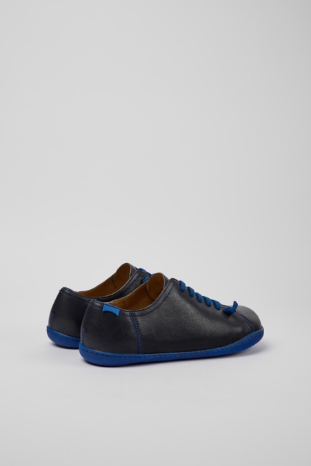 Design Peublaue Lederschuhe Für Herren Camper De