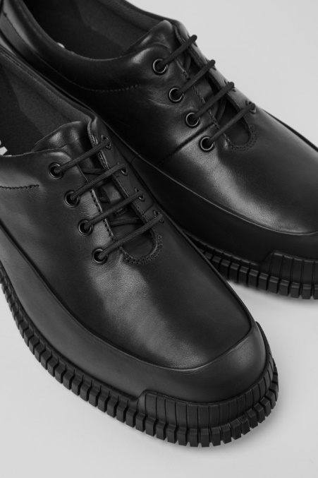 Camper De Pix Schwarze Lederschnürschuhe Neu Eingetroffen