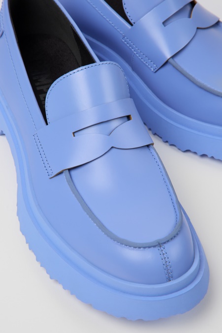 Camper De Design Walden Blaue Lederloafer Für Herren