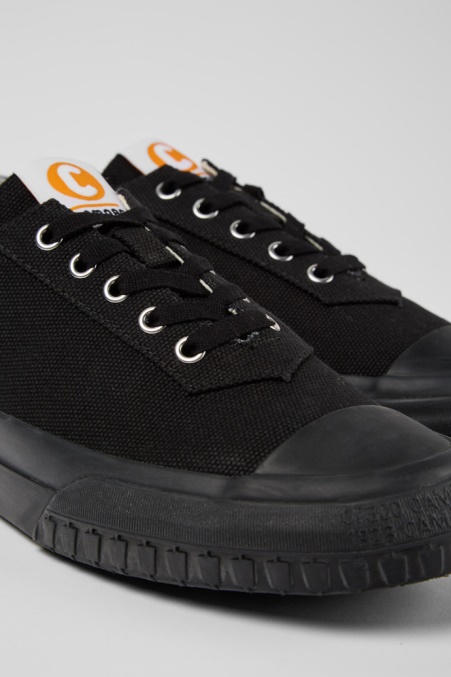 Camper De Camaleon Schwarze Turnschuhe Aus Recycelter Baumwolle Für Herren Neu Eingetroffen