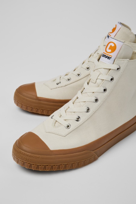 Exklusive Camper De Camaleon Weiße Sneaker-stiefel Für Herren
