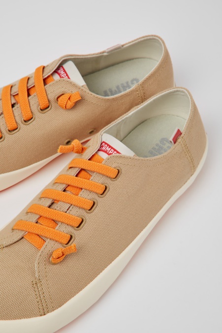 Peu Rambla Beige Sneaker Aus Recycelter Baumwolle Für Herren Exklusiv Camper De