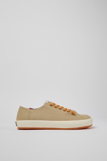 Peu Rambla Beige Sneaker Aus Recycelter Baumwolle Für Herren Exklusiv Camper De