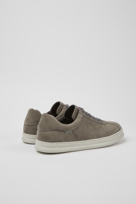 Camper De Runner Graue Ledersneaker Für Herren Neu Eingetroffen