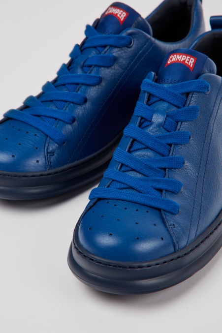 Design Runner Blaue Ledersneaker Für Herren Camper De