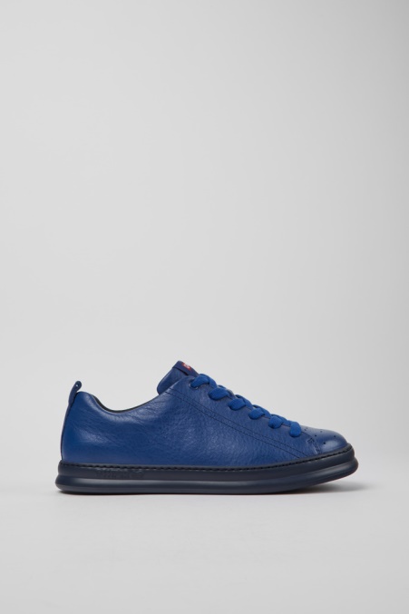 Design Runner Blaue Ledersneaker Für Herren Camper De